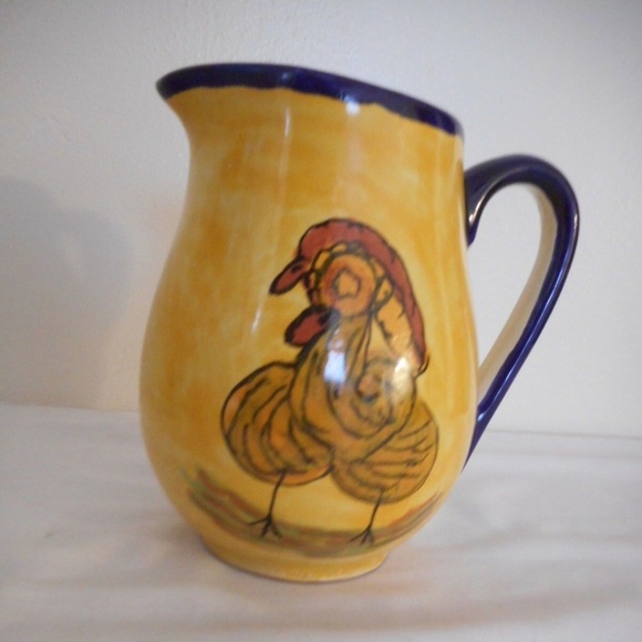 Mexican Pottery Other - Rooster Pottery Made in Mexico Water Wine Pitcher